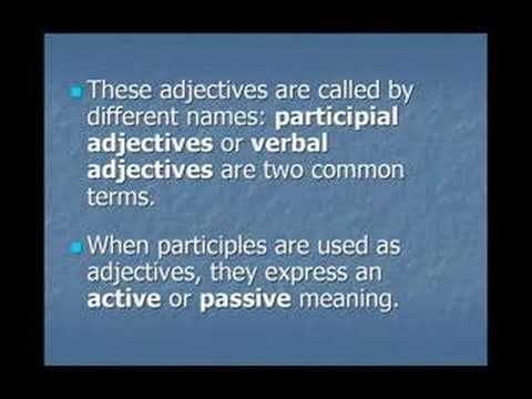 english lesson 5a inged adjectiv
