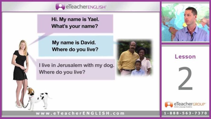 eteacher english lesson 2 things