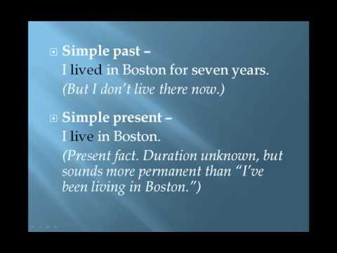 grammar lesson 6e present perfec